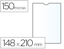 Funda portadocumento Q-Connect A5 PVC 150µ con uñero